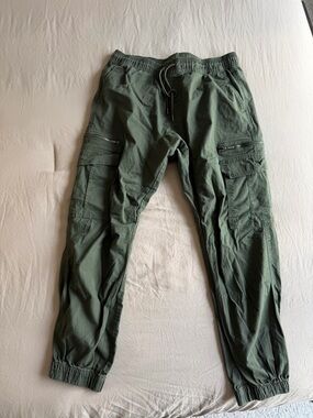 Champs Sporting Goods Men's Olive Green Cargo Jogger  - Casual Utility Style